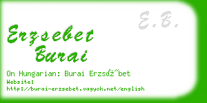 erzsebet burai business card
